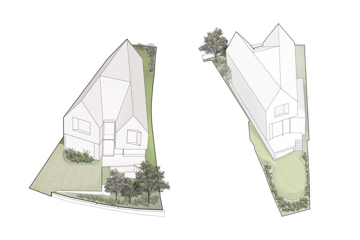 Taper House, axonometric