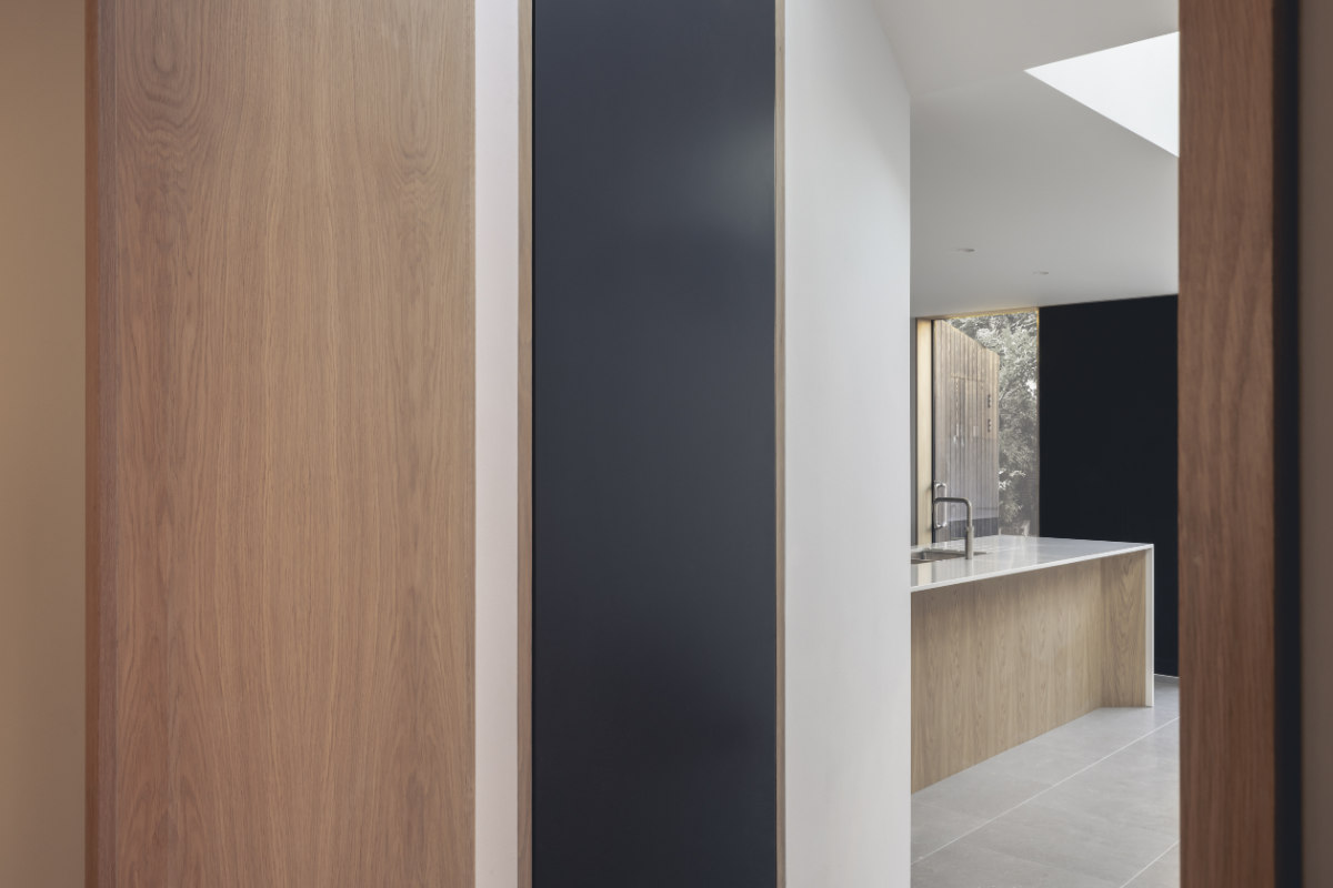 Threshold House, view into kitchen area