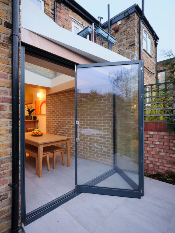 Extension door open to garden, Twist Terrace