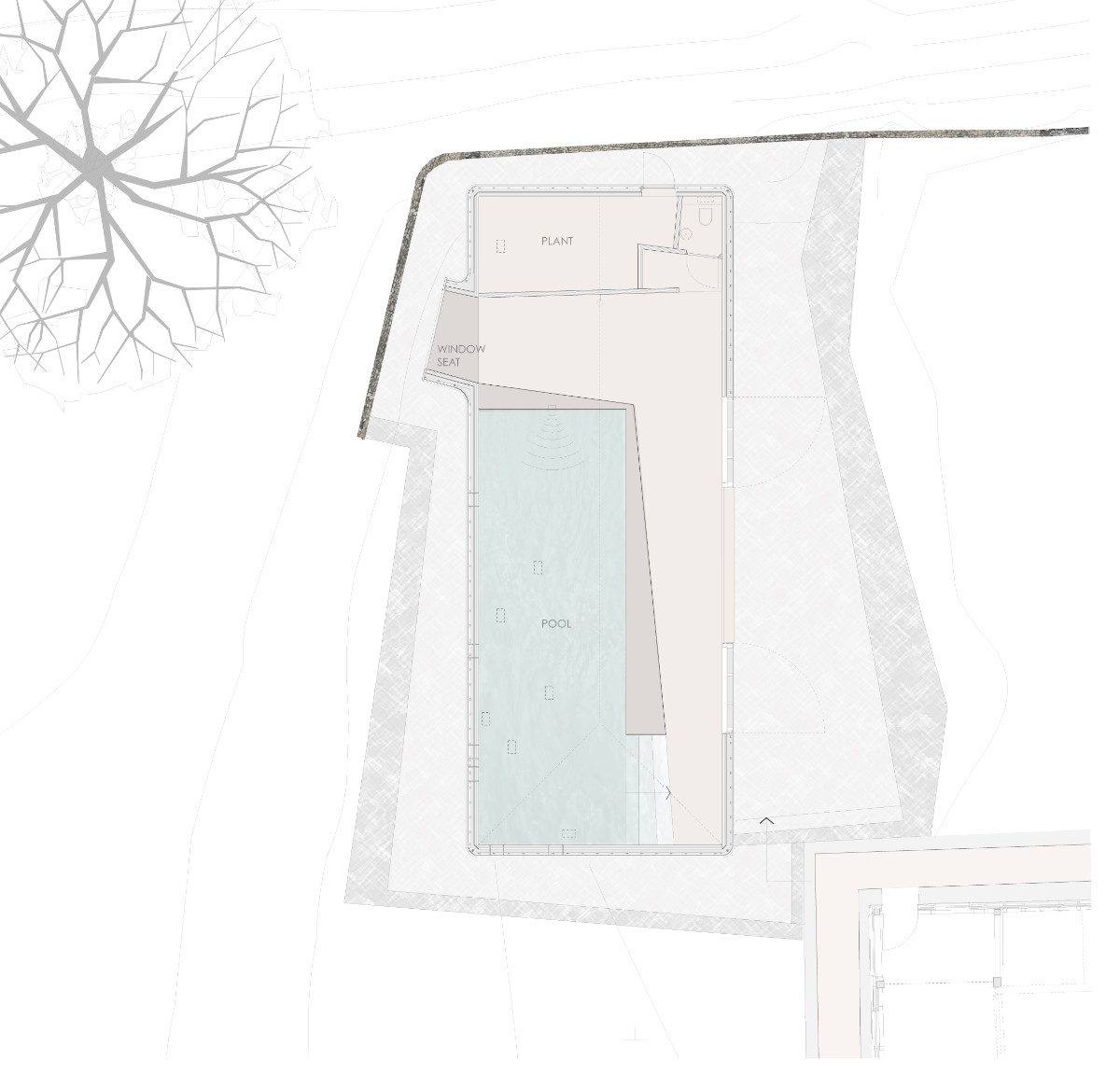 YSA Langham pool drawing